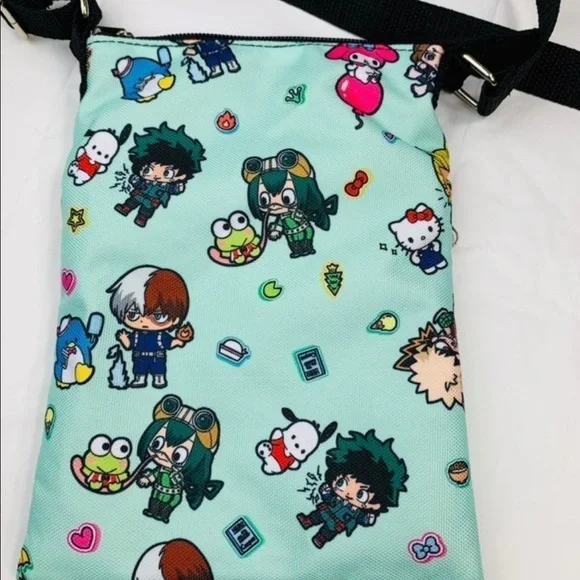 My Hero Academia X Hello Kitty And Friends Passport Crossbody Bag - Picture 4 of 11